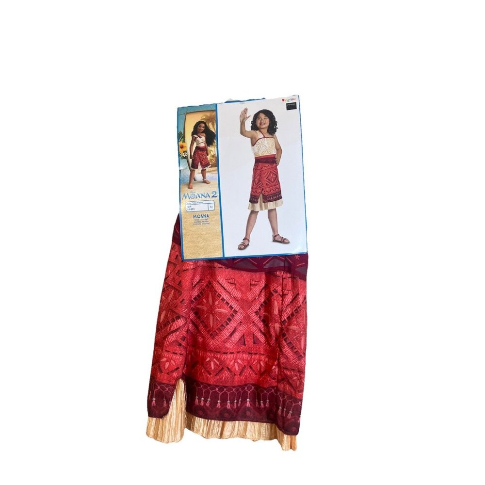 Disney Moana 2 Classic Adventure Girl Dress Up Costume S/P (4-6X)